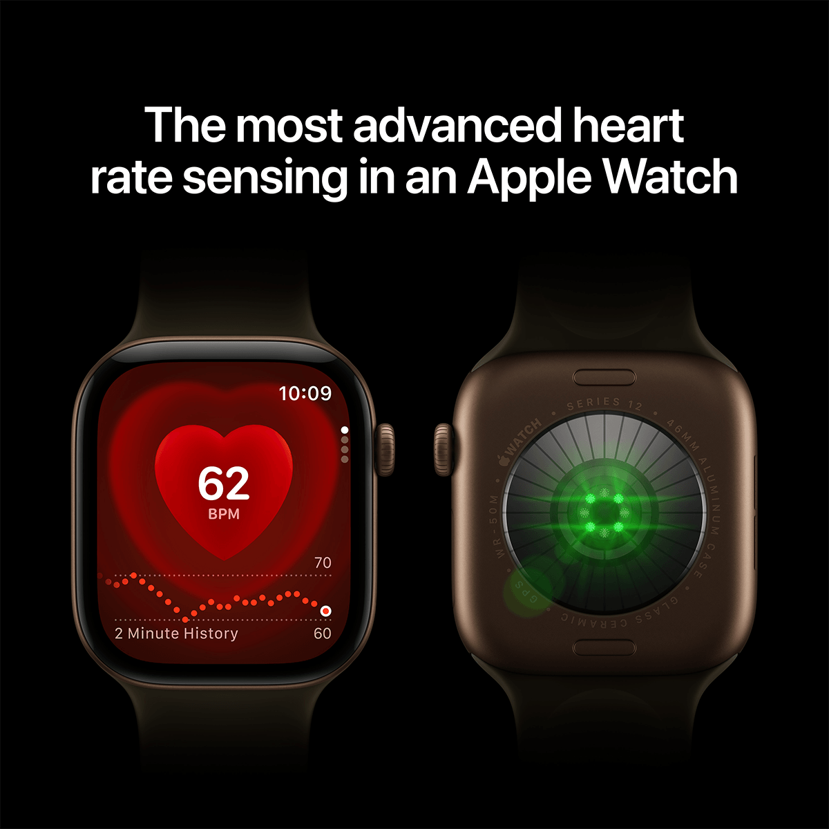 APPLE Watch Series 12 GPS 42mm Dark Bronze Aluminium Case with Dark Bronze Milanese Loop Smartwatch - 3