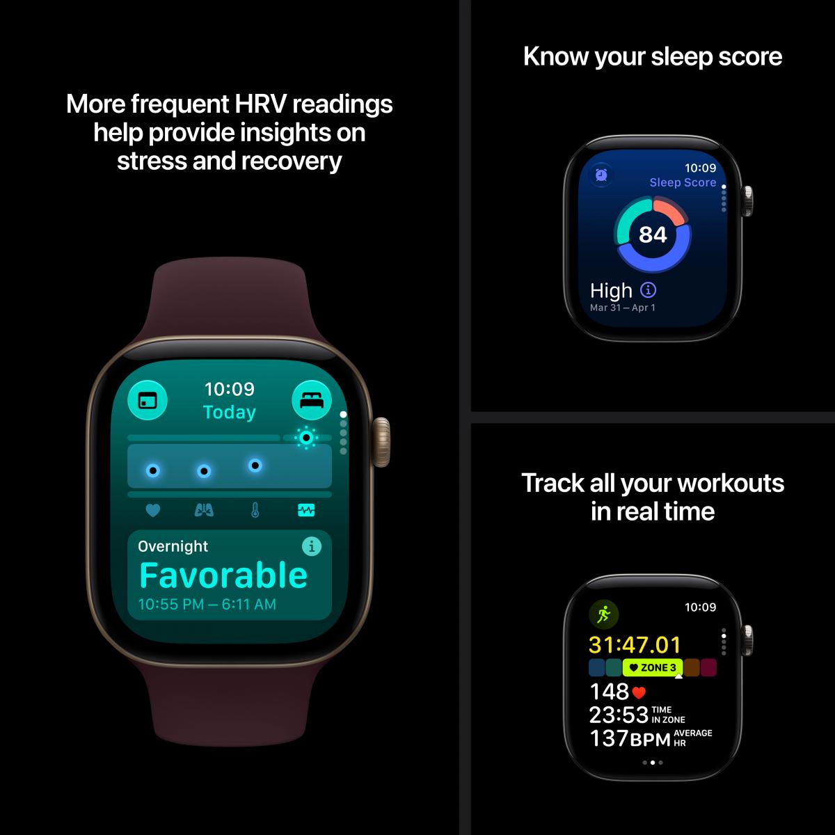 APPLE Watch Series 12 GPS + Cellular 46mm Dark Bronze Aluminium Case with Dark Bronze Milanese Loop Small/Medium Smartwatch - 5
