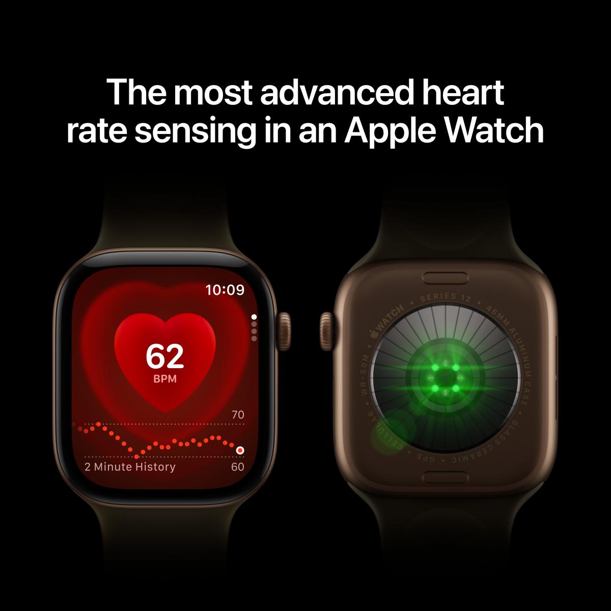 APPLE Watch Series 12 GPS + Cellular 46mm Dark Bronze Aluminium Case with Dark Bronze Milanese Loop Medium/Large Smartwatch - 3