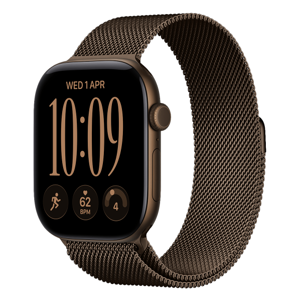 APPLE Watch Series 12 GPS + Cellular 42mm Dark Bronze Aluminium Case with Dark Bronze Milanese Loop Smartwatch