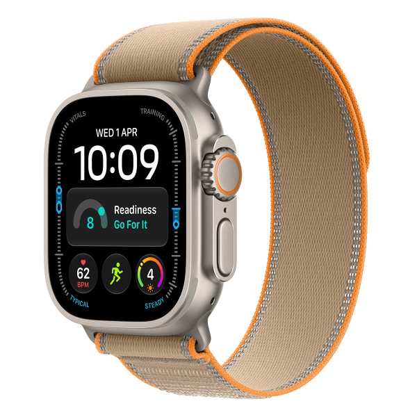 APPLE Watch Ultra 4 GPS + Cellular 49mm Natural Titanium Case with Sand Trail Loop Small/ Medium Smartwatch