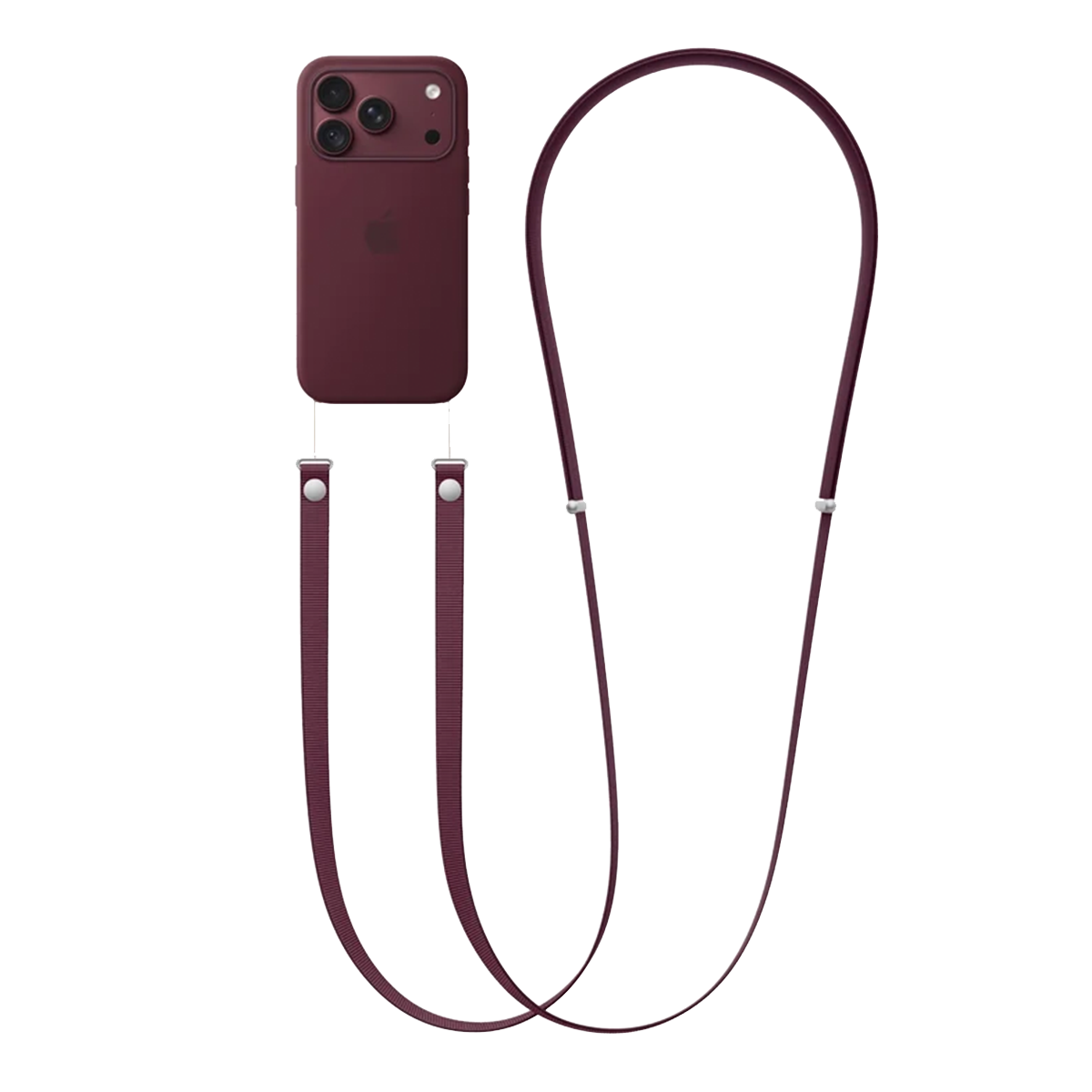 Λουράκι Crossbody APPLE Burgundy - 2
