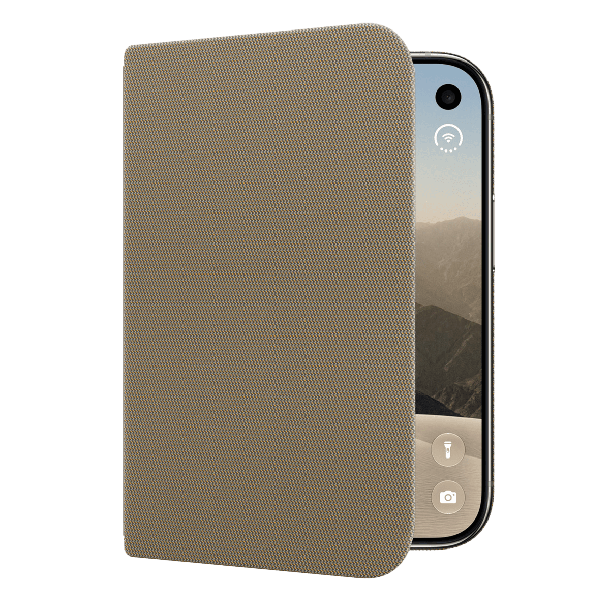 Θήκη TechWoven με MagSafe APPLE iPhone Duo Folio with Kickstand Taupe - 3