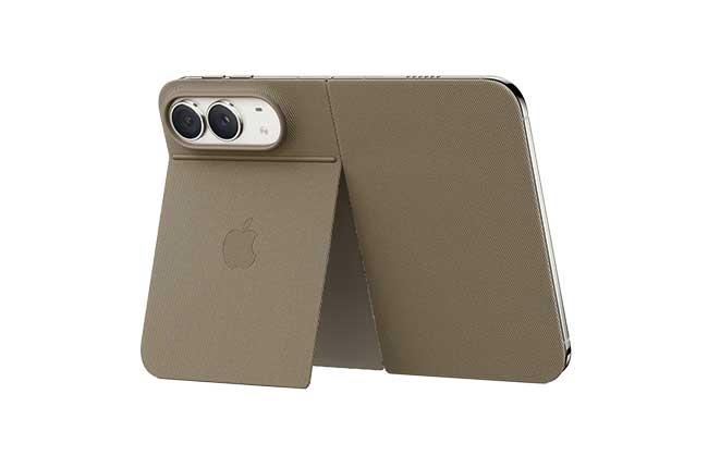 Θήκη TechWoven με MagSafe APPLE iPhone Duo Folio with Kickstand Taupe