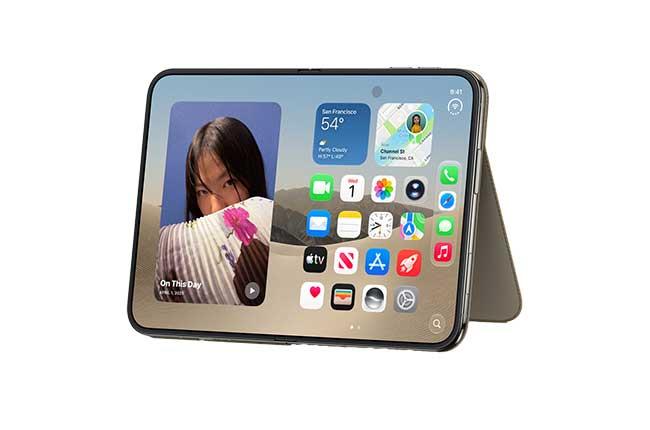 Θήκη TechWoven με MagSafe APPLE iPhone Duo Folio with Kickstand Taupe