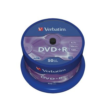 VERBATIM DVD+R 16x (50 temaxia)