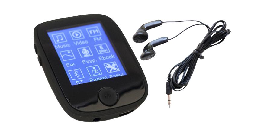 OSIO MP3/ Video Player SRM8680 8GB with bluetooth and pacemaker black